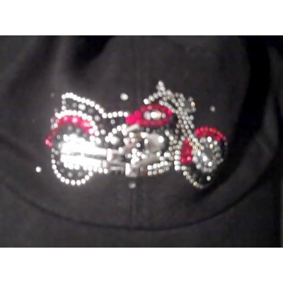 Christine Alexander Motorcycle SparklyBaseball Hat Cap Adjustable Trucker  eb-97677414